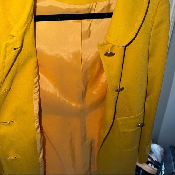 LOFT Mustard Yellow Trench Coat - Picture 7 of 8